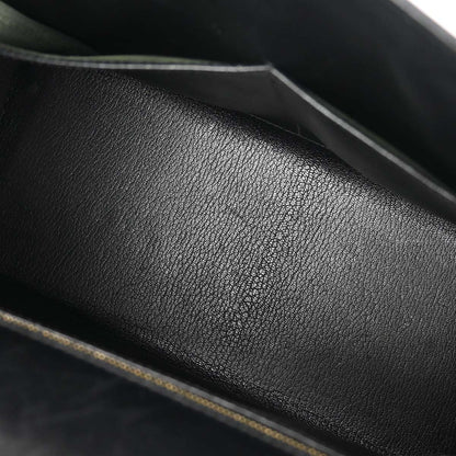 Hermes Black Box Calf Kelly 28 Sellier 2way Shoulder Handbag
