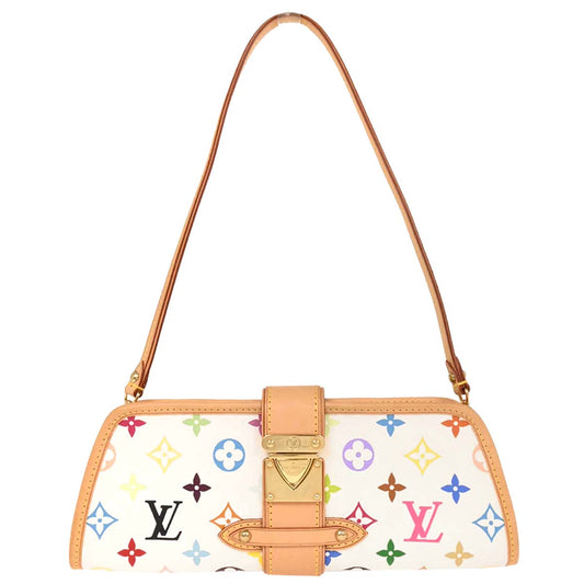 Louis Vuitton White Multicolor Shirley Handbag M40049