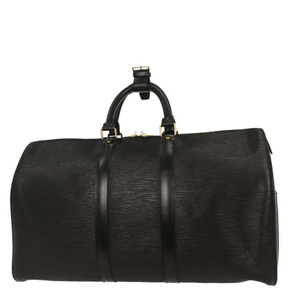 Louis Vuitton Black Epi Keepall 45 Travel Handbag M42972