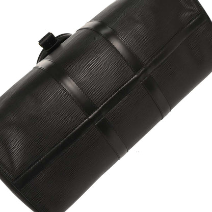 Louis Vuitton Black Epi Keepall 45 Travel Handbag M42972