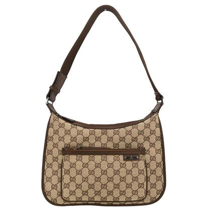 Gucci Beige Canvas GG Hobo Handbag