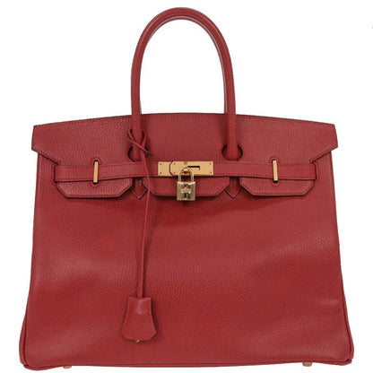 Hermes Rouge Casaque Ardennes Birkin 35 Handbag