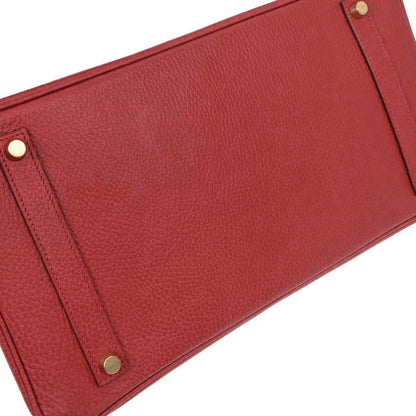 Hermes Rouge Casaque Ardennes Birkin 35 Handbag