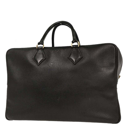 Hermes Black Ardennes Plume 45 Duffle Handbag