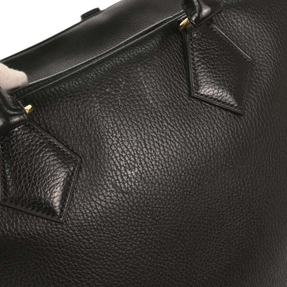 Hermes Black Ardennes Plume 45 Duffle Handbag