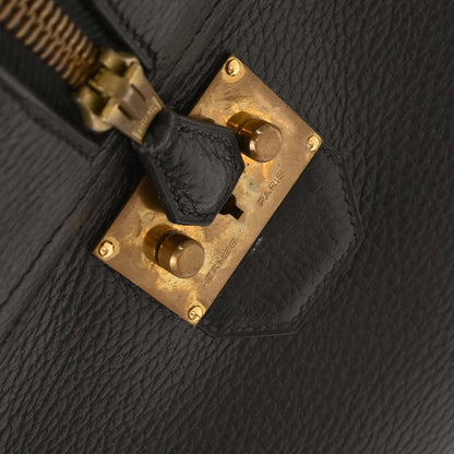 Hermes Black Ardennes Plume 45 Duffle Handbag