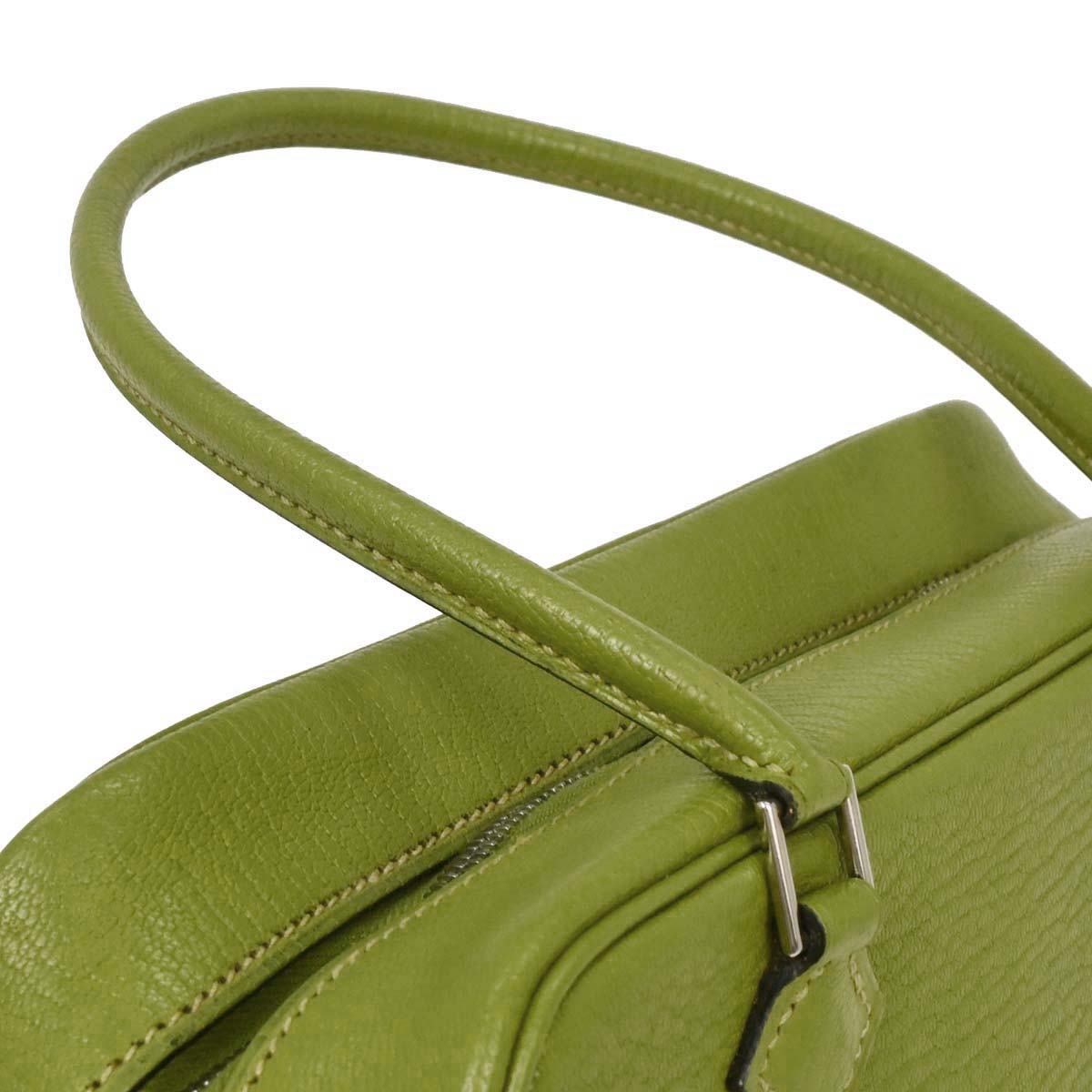 Hermes Anis Green Chevre Myzore Mini Plume Handbag