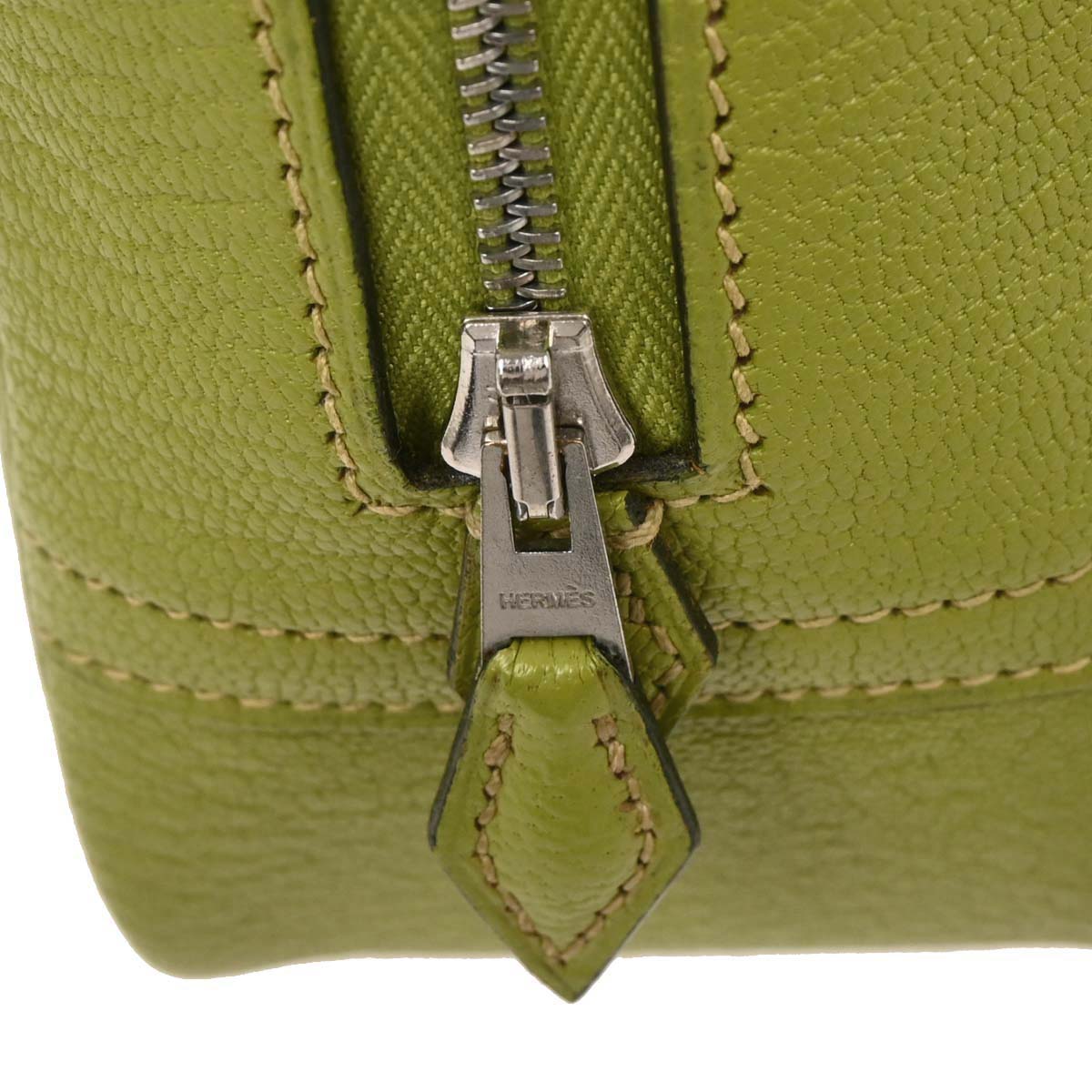 Hermes Anis Green Chevre Myzore Mini Plume Handbag