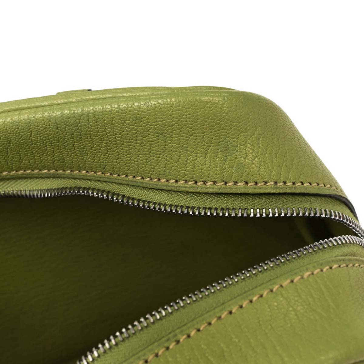 Hermes Anis Green Chevre Myzore Mini Plume Handbag