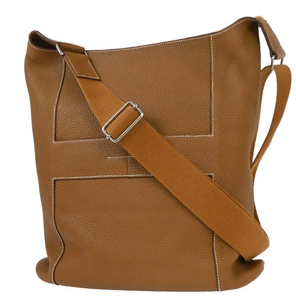 Hermes Gold Taurillon Clemence Goodnews GM Shoulder Bag