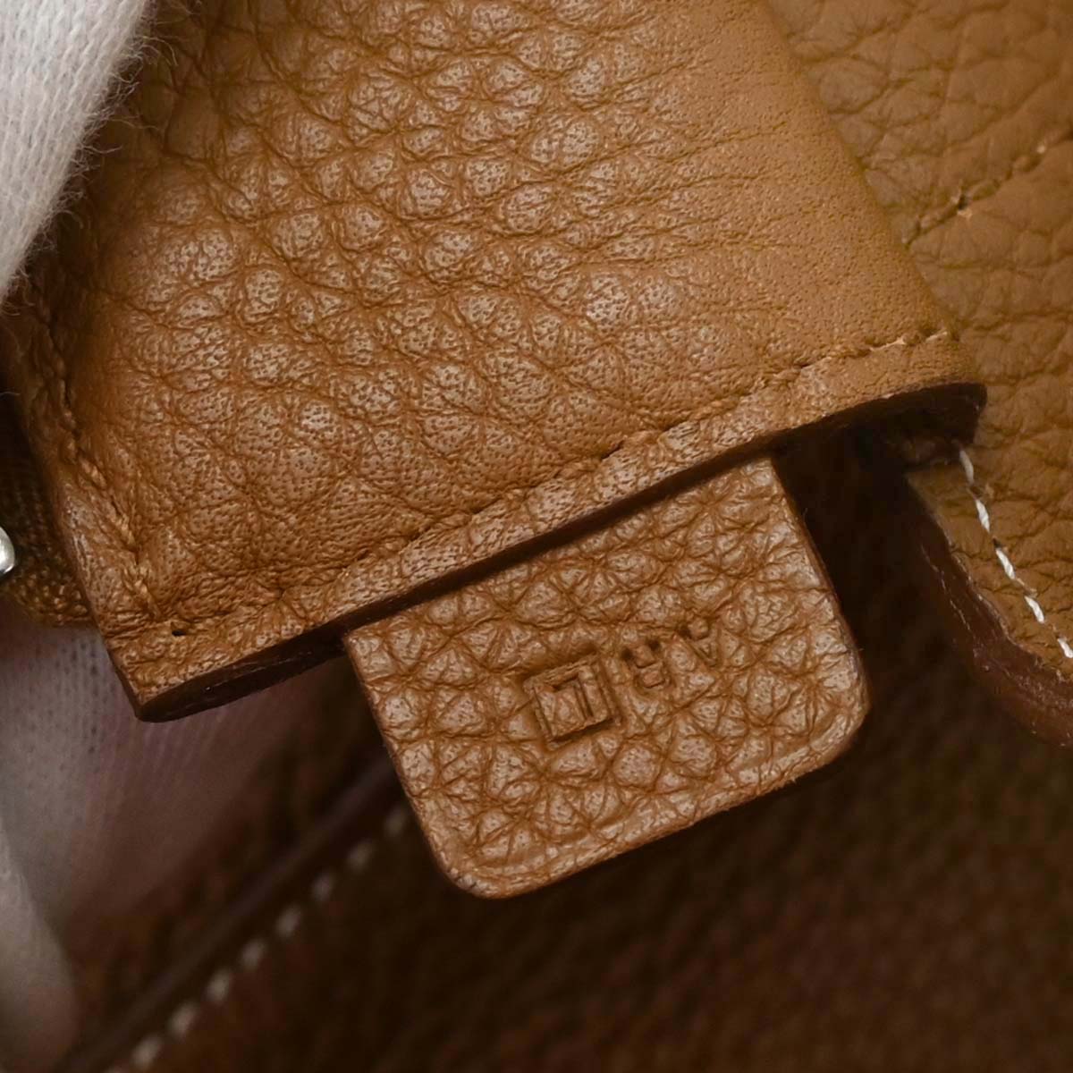 Hermes Gold Taurillon Clemence Goodnews GM Shoulder Bag