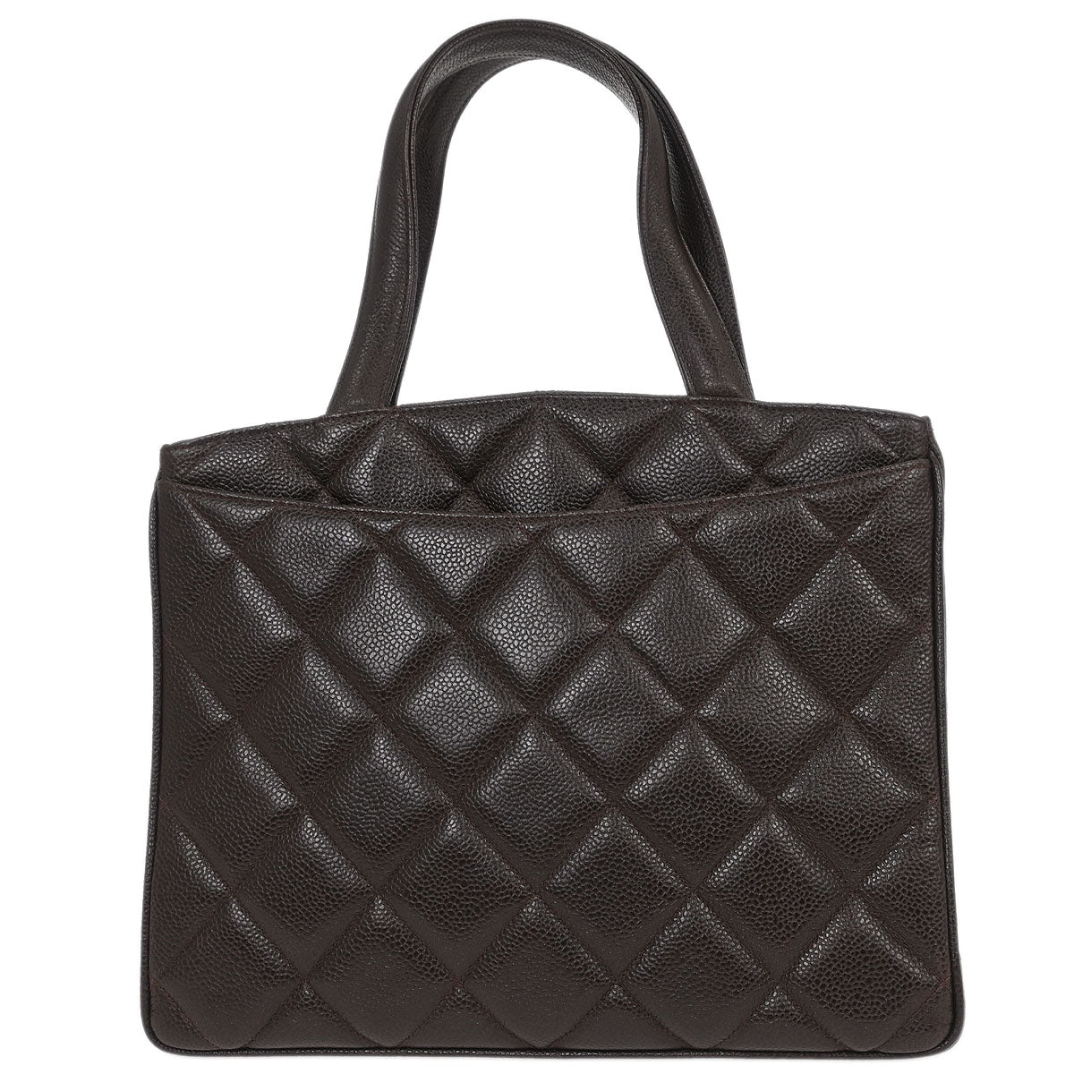 Chanel 1994-1996 Brown Calfskin Tote Handbag