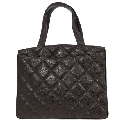 Chanel 1994-1996 Brown Calfskin Tote Handbag