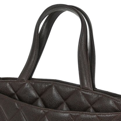 Chanel 1994-1996 Brown Calfskin Tote Handbag