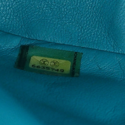 Chanel 2000-2002 Black Lambskin East West Choco Bar Shoulder Bag
