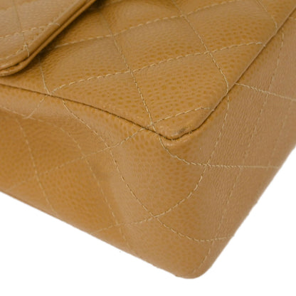 Chanel Beige Caviar Mini Classic Square Flap Bag