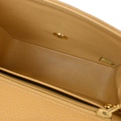 Chanel Beige Caviar Mini Classic Square Flap Bag