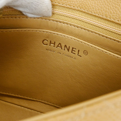 Chanel Beige Caviar Mini Classic Square Flap Bag