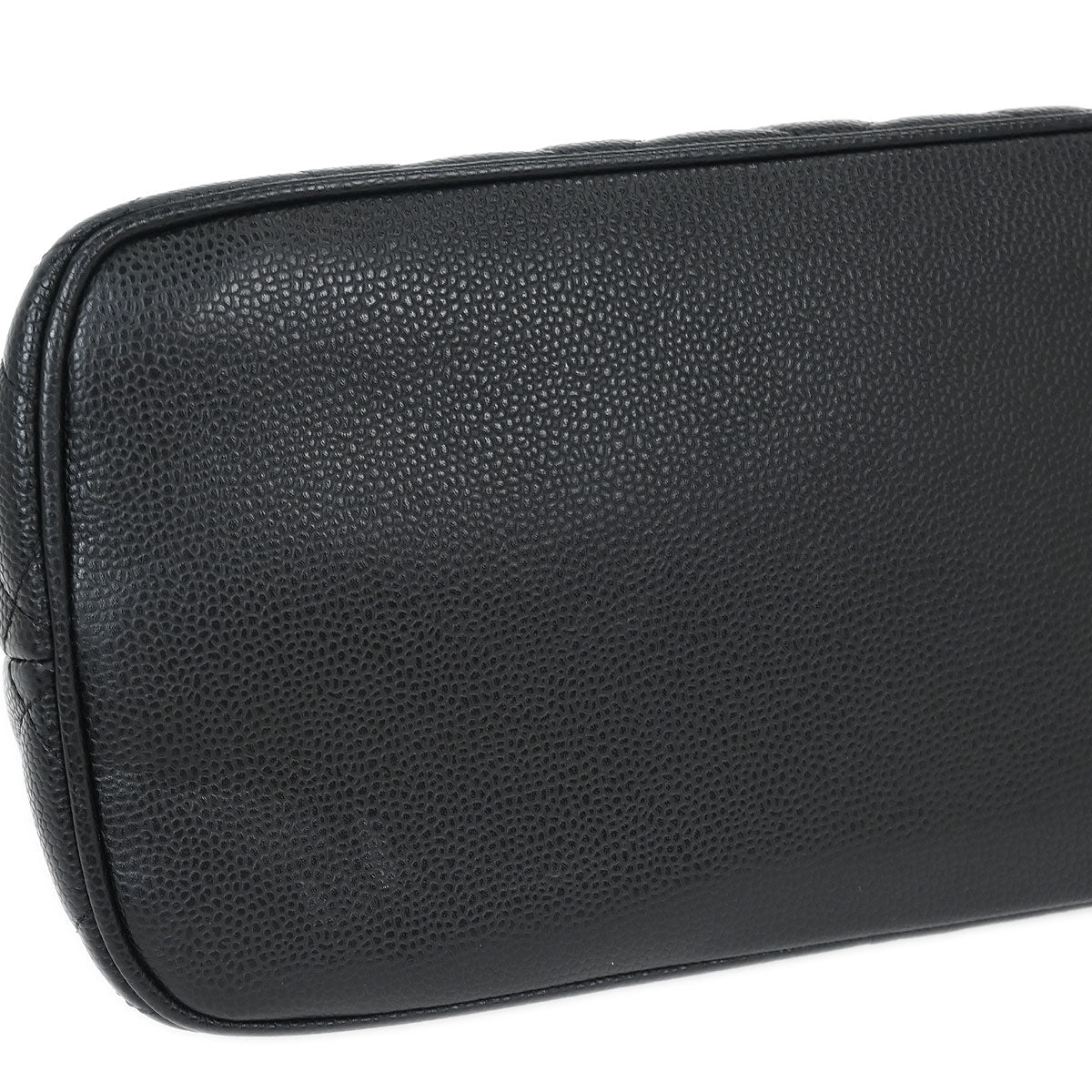 Chanel 2005-2006 Black Caviar Medallion Tote Handbag