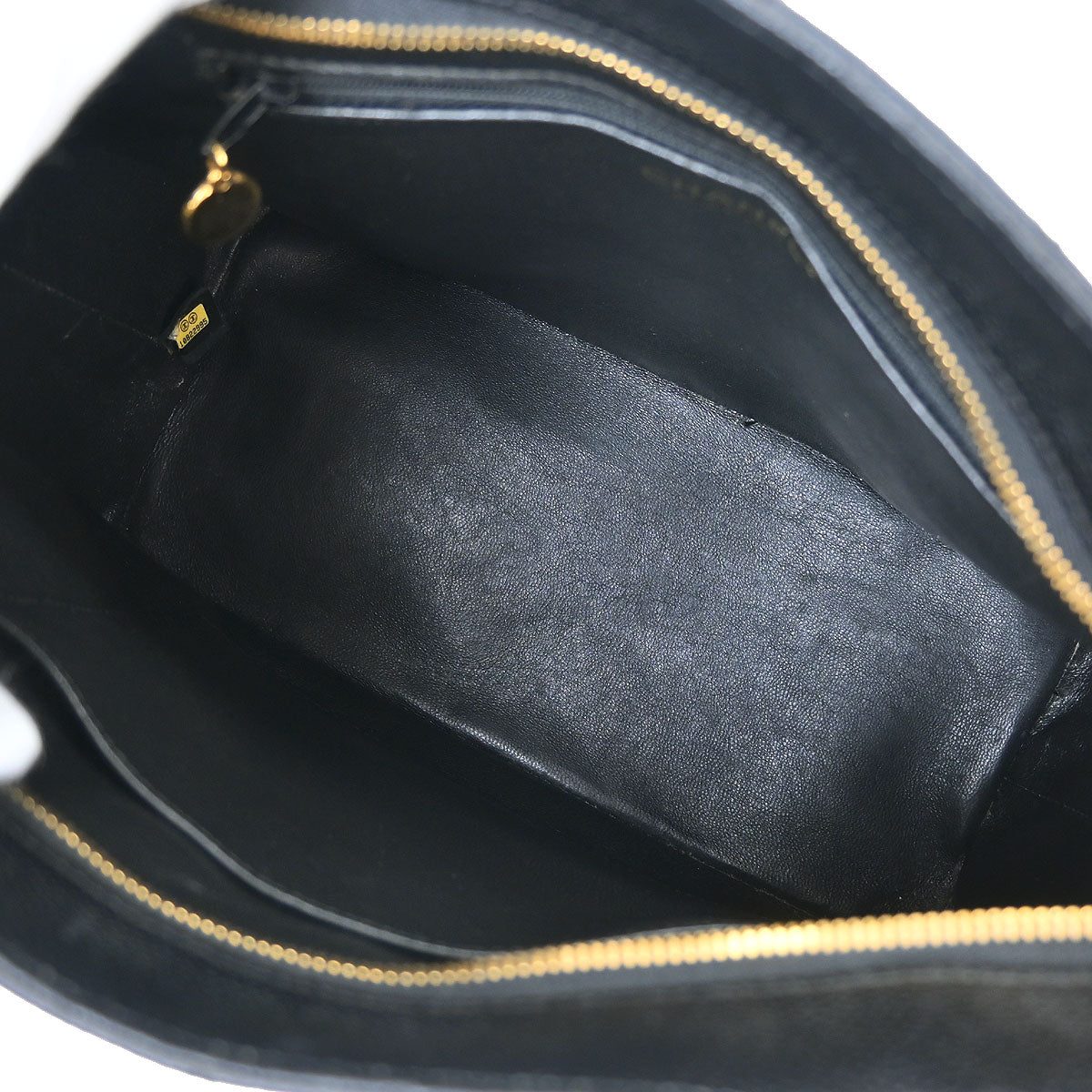 Chanel 2005-2006 Black Caviar Medallion Tote Handbag