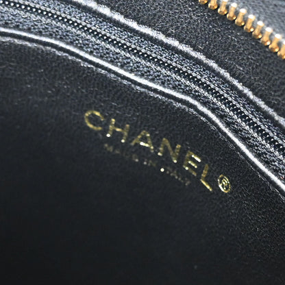 Chanel 2005-2006 Black Caviar Medallion Tote Handbag