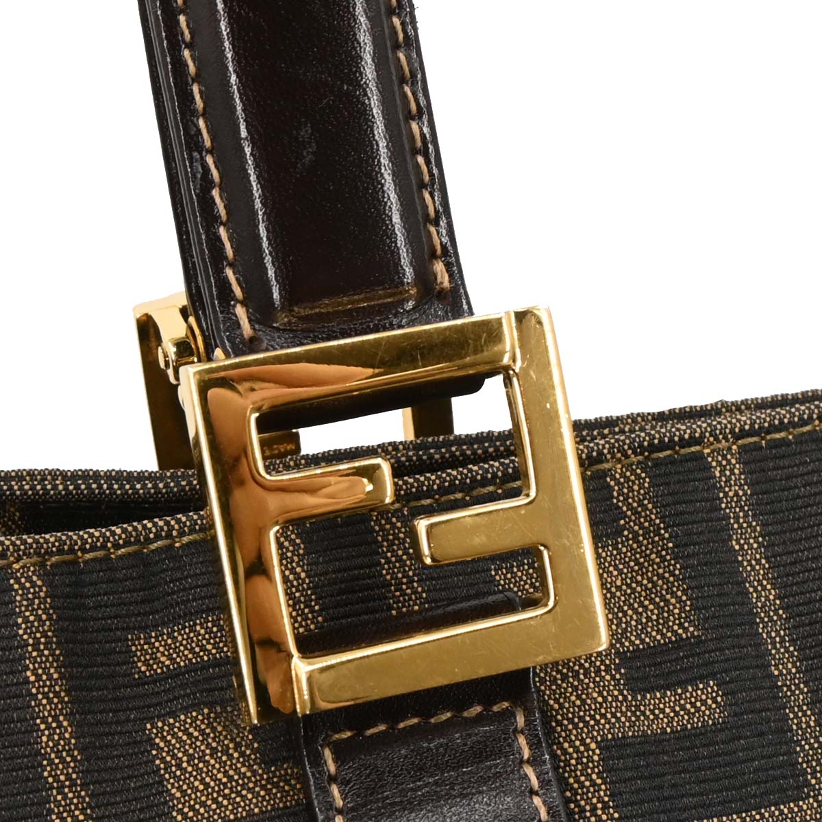 Fendi Brown Zucca Tote Handbag