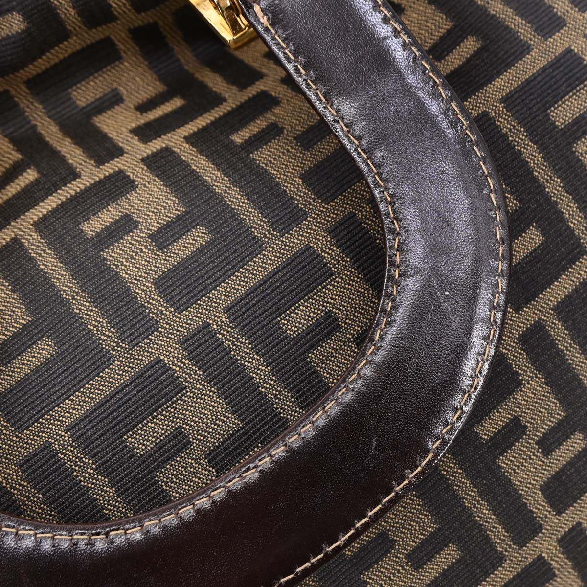 Fendi Brown Zucca Tote Handbag