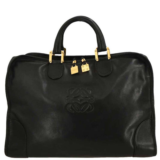 Loewe Black Leather Amazona 40 Handbag