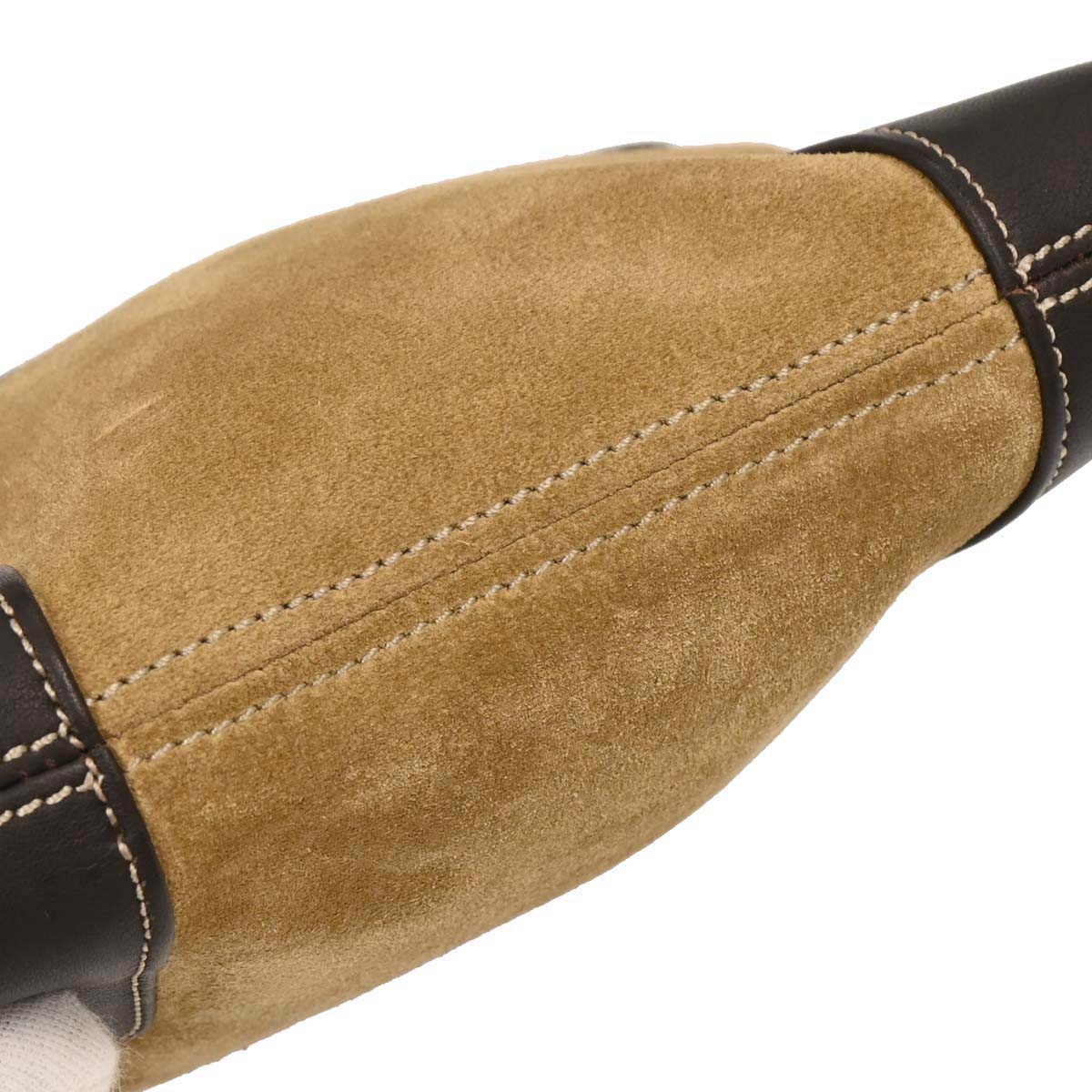 Loewe Beige Suede Shoulder Bag
