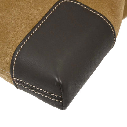 Loewe Beige Suede Shoulder Bag