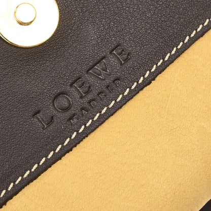 Loewe Beige Suede Shoulder Bag