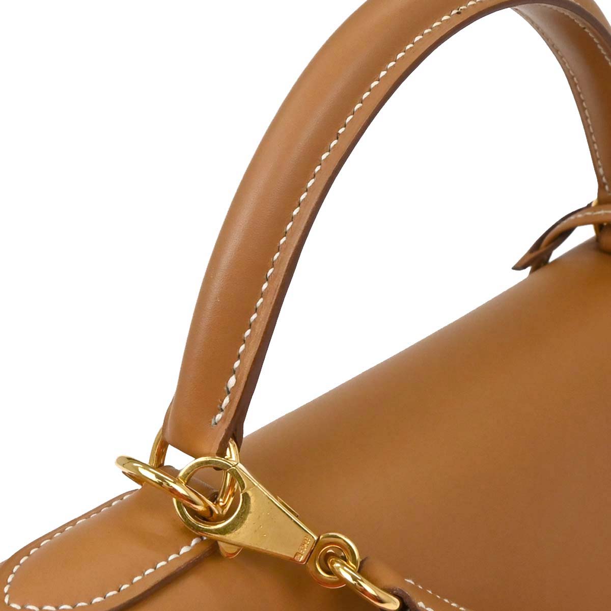 Hermes Natural Vache Kelly 32 Sellier Handbag