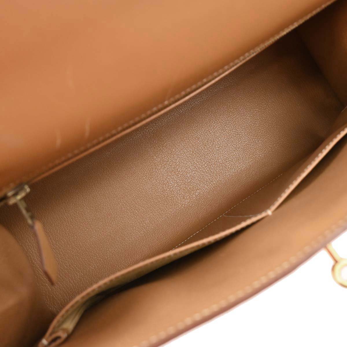 Hermes Natural Vache Kelly 32 Sellier Handbag