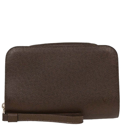 Louis Vuitton Brown Taiga Baikal Clutch Handbag M30188