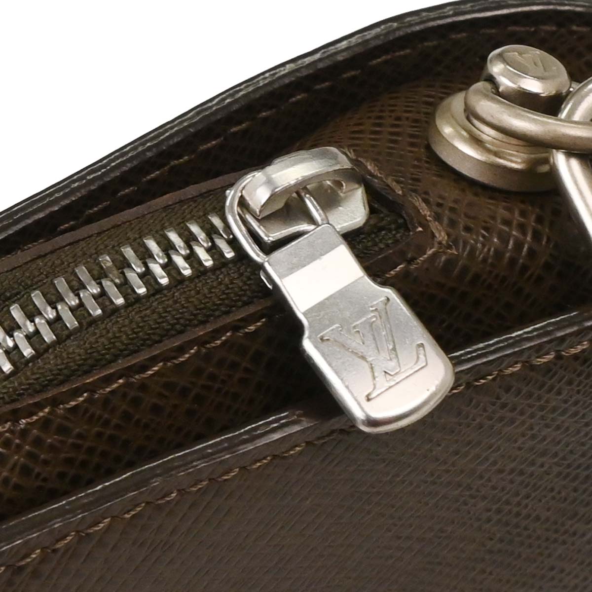 Louis Vuitton Brown Taiga Baikal Clutch Bag M30188