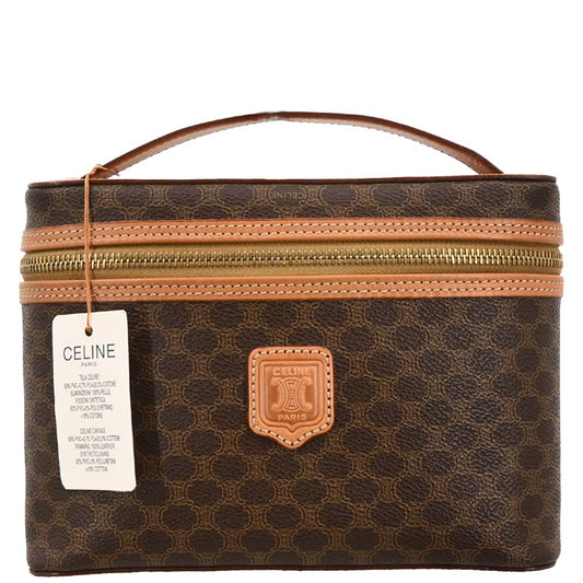 Celine Brown Macadam Vanity Handbag