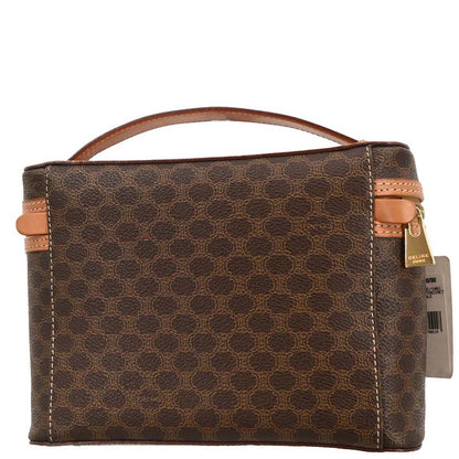 Celine Brown Macadam Vanity Handbag