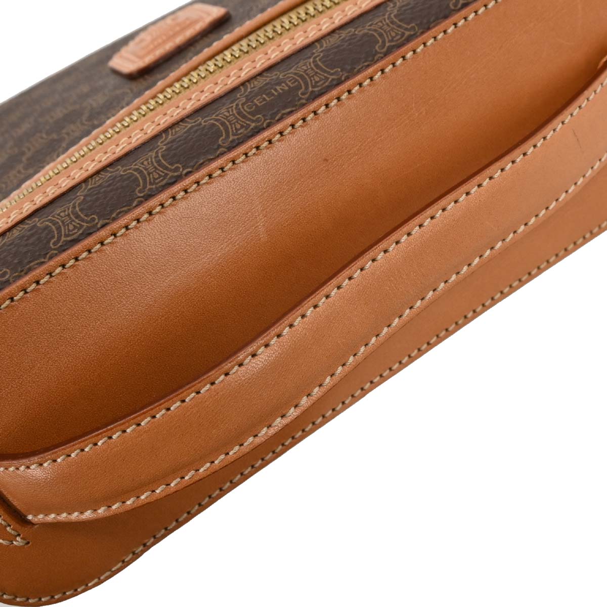Celine Brown Macadam Vanity Handbag