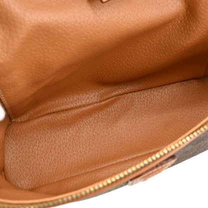 Celine Brown Macadam Vanity Handbag