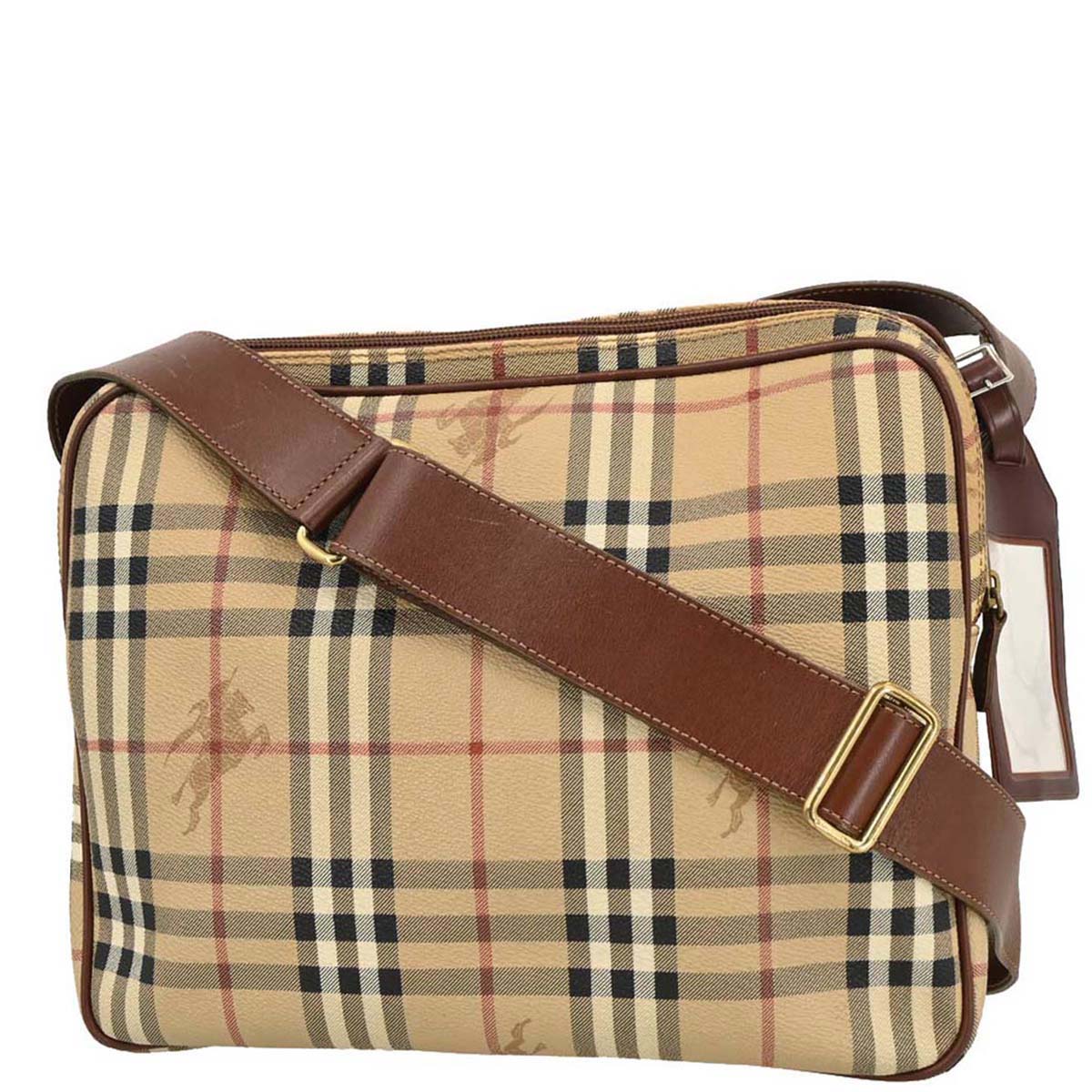 Burberry Beige House Check Shoulder Bag