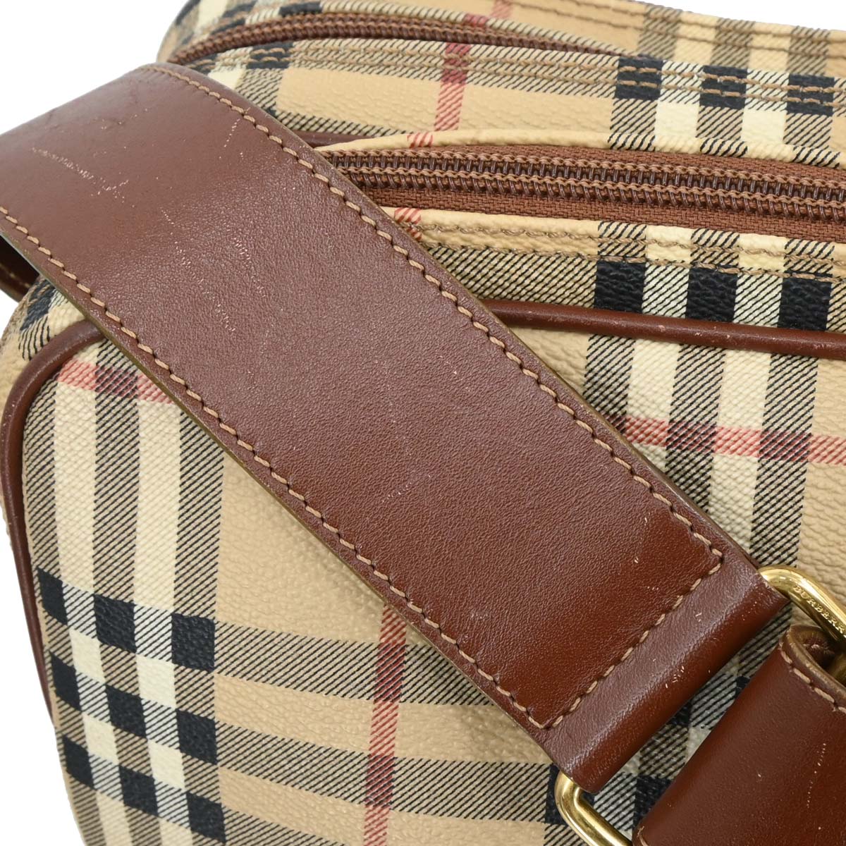 Burberry Beige House Check Shoulder Bag