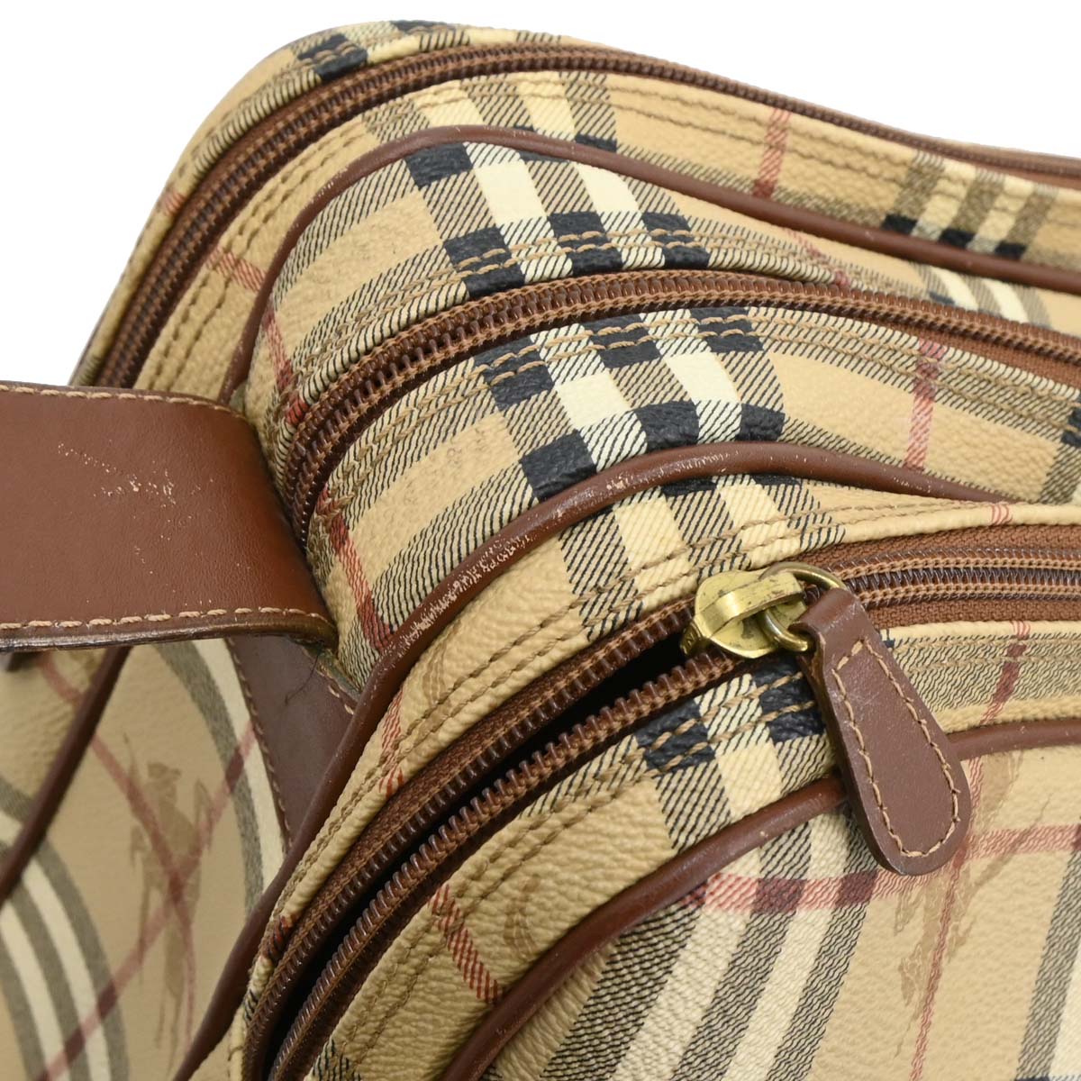 Burberry Beige House Check Shoulder Bag