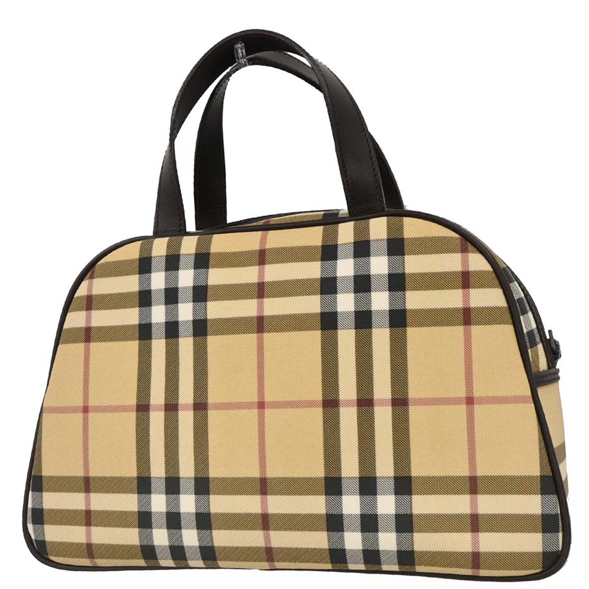 Burberry Beige PVC Burberry Check Handbag