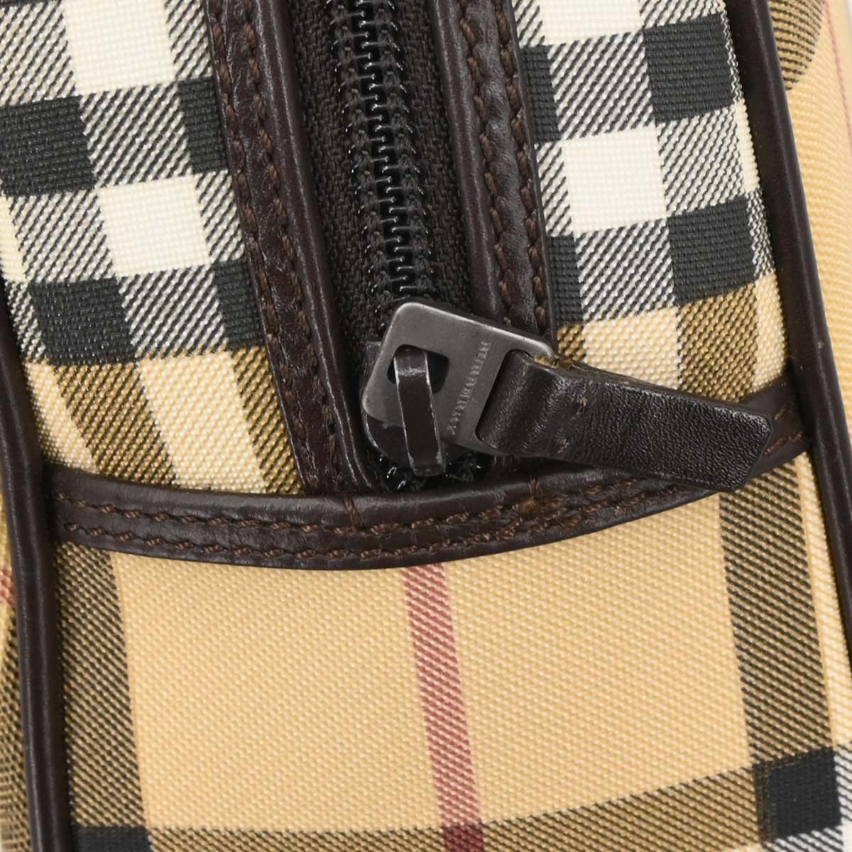 Burberry Beige PVC Burberry Check Handbag