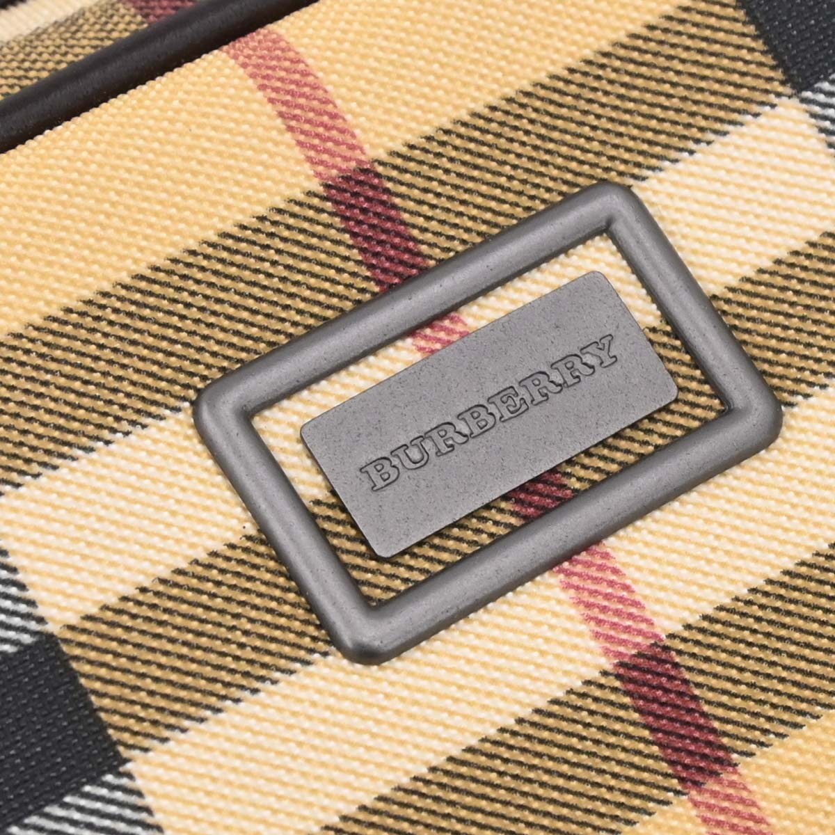 Burberry Beige PVC Burberry Check Handbag