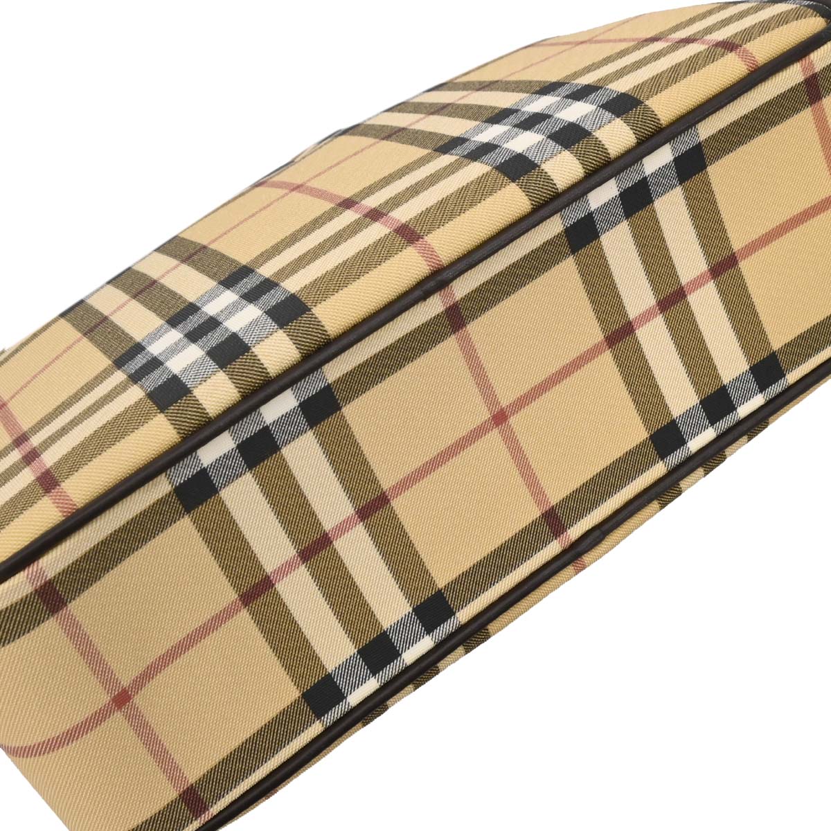 Burberry Beige PVC Burberry Check Handbag