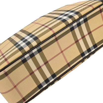 Burberry Beige PVC Burberry Check Handbag