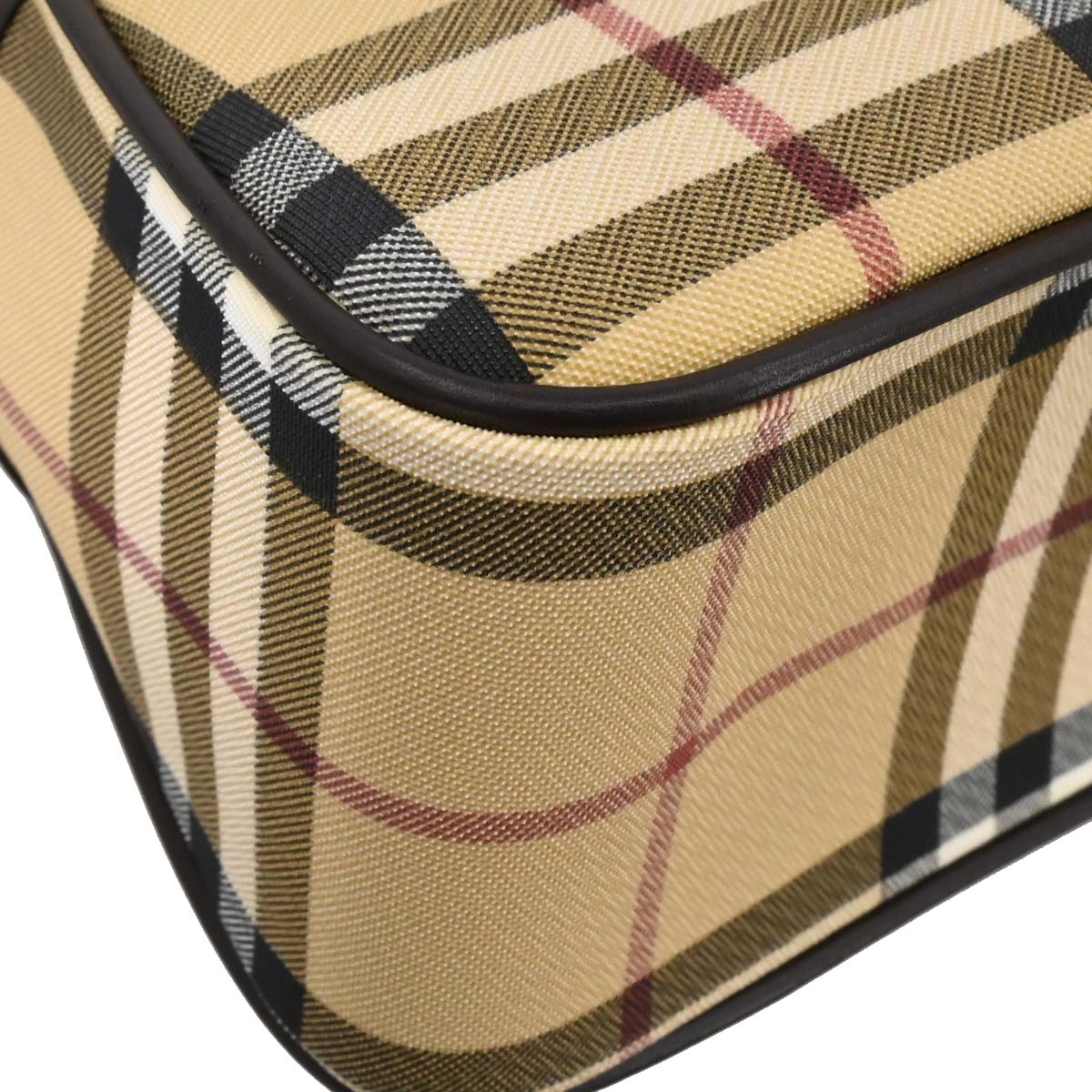 Burberry Beige PVC Burberry Check Handbag