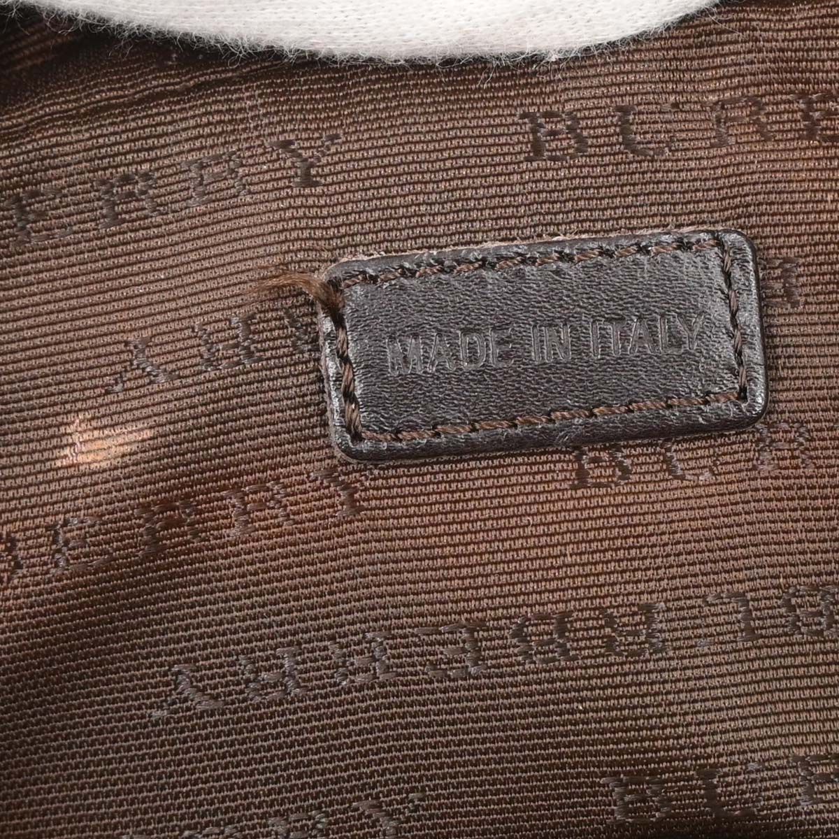Burberry Beige PVC Burberry Check Handbag