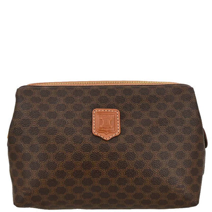 Celine Brown Macadam Clutch Bag